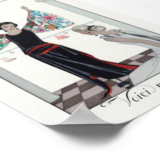 Kunstwerk von George Barbier Poster (Ecke)