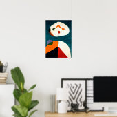 Kunstwerke, abstrakte Kunst Poster (Heimbüro)