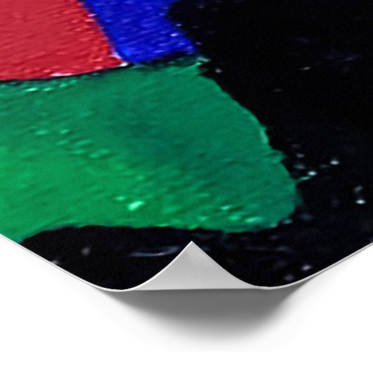 Kunstwerke, abstrakte Kunst Poster (Ecke)