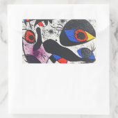 Kunstwerke, abstrakte Kunst Rechteckiger Aufkleber (Tasche)