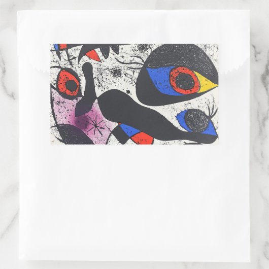 Kunstwerke, abstrakte Kunst Rechteckiger Aufkleber (Tasche)