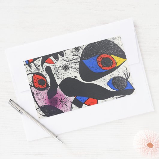 Kunstwerke, abstrakte Kunst Rechteckiger Aufkleber (Umschlag)