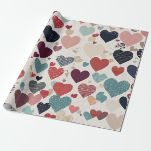 Kunstwerke für Herz Geschenkpapier