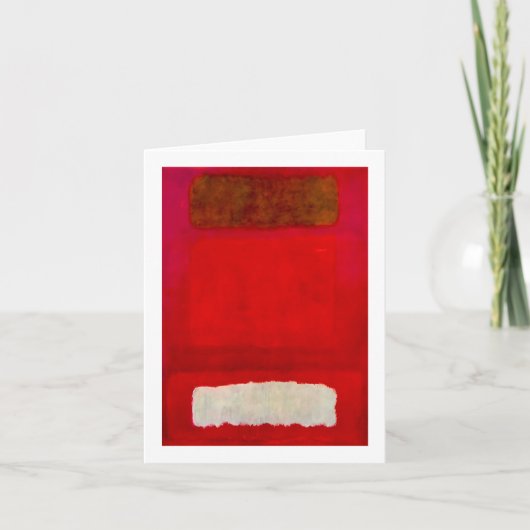 Kunstwerke von Rothko abstrakt Karte (Vorderseite)