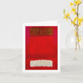 Kunstwerke von Rothko abstrakt Karte (Gelbe Blume)
