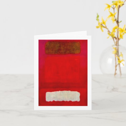 Kunstwerke von Rothko abstrakt Karte (Gelbe Blume)
