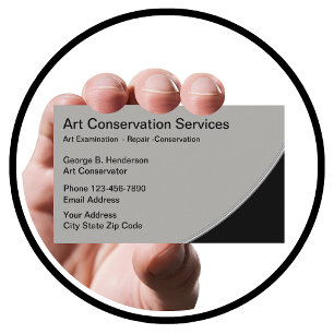Kunstwiederherstellungsdienste Visitenkarte