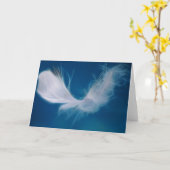 Kunstzeichen der weißen Feder Karte (Gelbe Blume)