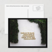 Kunstzentrum Vaduz Postkarte (Vorne/Hinten)