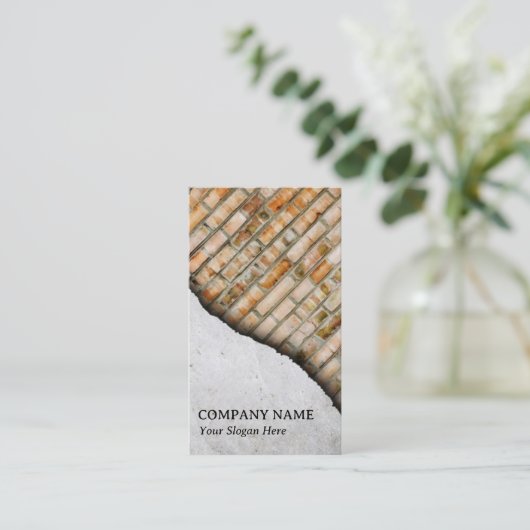 Kunstziegelbau Visitenkarte (Stehend Vorderseite)