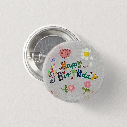Kunterbunt Button (Vorne & Hinten)