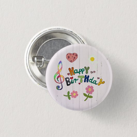 Kunterbunt Button (Vorne & Hinten)