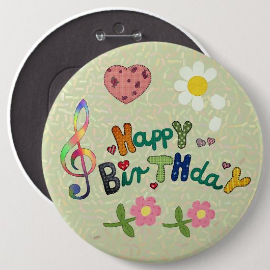 Kunterbunt Button (Vorne & Hinten)