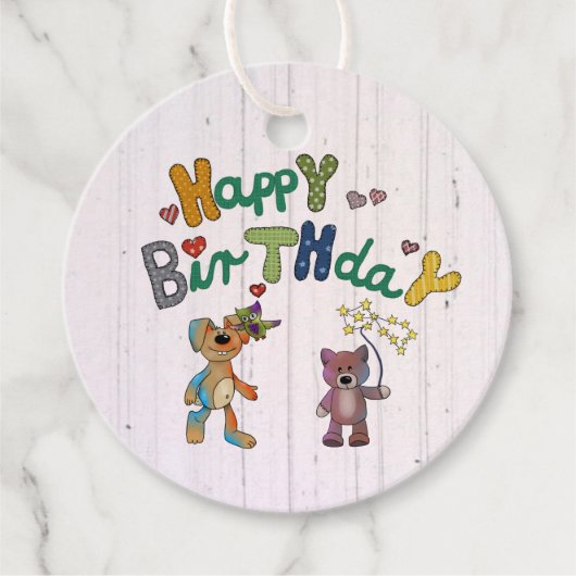 Kunterbunt Geschenkanhänger (Vorderseite)