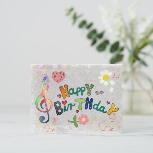 Kunterbunt Postkarte (Stehend Vorderseite)