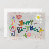 Kunterbunt Postkarte (Vorne/Hinten)