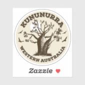 Kununurra, Western Australia Boab Sticker (Blatt)