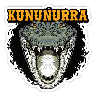Kununurra, Western Australien, Krokodil-Aufkleber Aufkleber