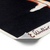 KUNZE KAFFEE Kaffeebohnen Vintage Lebensmittelwerb Poster (Ecke)