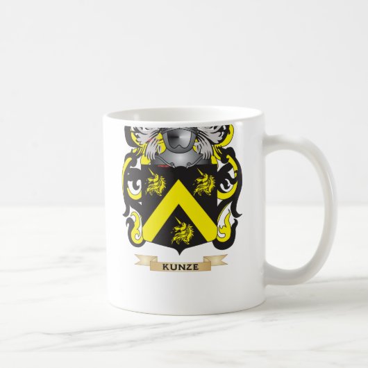 Kunze Wappen (Familienwappen) Kaffeetasse (Rechts)