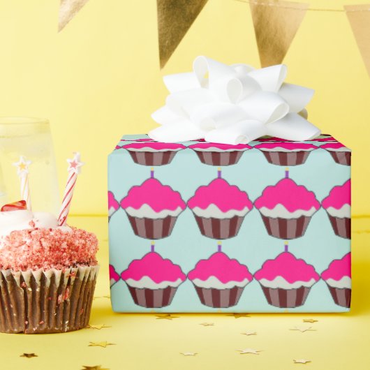 KUPCAKE BIRTHDAY WRAPPING PAPIER GESCHENKPAPIER (Geburtstagsparty)
