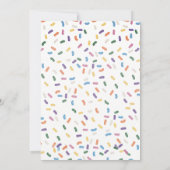 Kupcake mit Sprinklen Einladung (Rückseite)