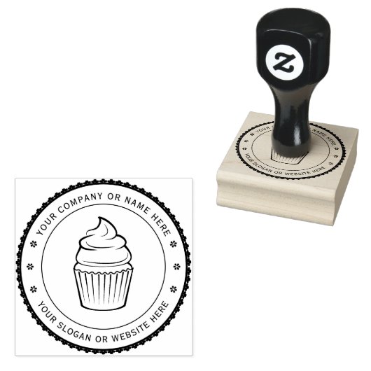 KUPCAKE | Rubber-Briefmarke für Personalisierte Fi Gummistempel (Stempel)