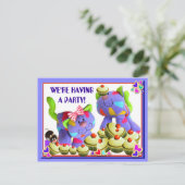 KUPCAKES EINLADUNG ~ Postkarte (Stehend Vorderseite)