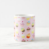 KUPCAKES FOOD PINK PATTERN KAFFEETASSE (Mittel)
