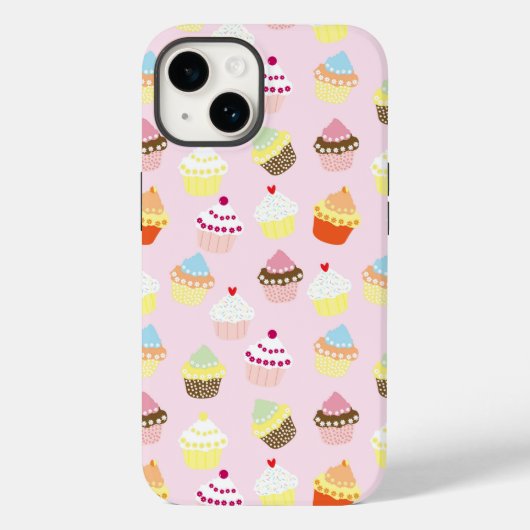 KUPCAKES PINK PATTERN Case-Mate iPhone HÜLLE (Rückseite)