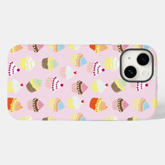 KUPCAKES PINK PATTERN Case-Mate iPhone HÜLLE (Rückseite (Horizontal))