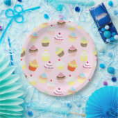 KUPCAKES PINK PATTERN PAPPTELLER (Party)