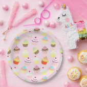 KUPCAKES PINK PATTERN PAPPTELLER (Party)
