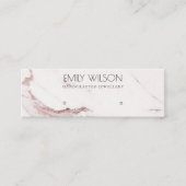KUPER BLUSH PINK MARBLE STUD EARRING DISPLAY LOGO MINI VISITENKARTE (Vorderseite)