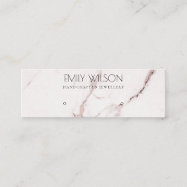 KUPER BLUSH PINK MARBLE STUD EARRING DISPLAY LOGO MINI VISITENKARTE