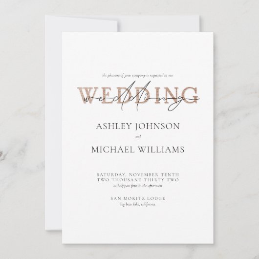 KUPER-TYPOGRAPHY-Handschrift-Hochzeit Einladung (Vorderseite)