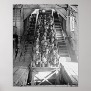 Kuperbergmänner, 1906. Vintages Foto Poster