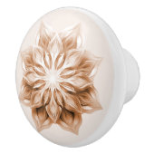 Kupfer 3D Glänzendes Mandala Keramikknauf (Rechts)