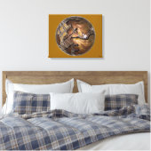 Kupfer (4 Quartale) Leinwanddruck (Insitu (Schlafzimmer))