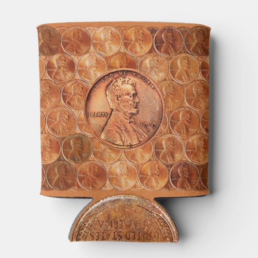 Kupfer Abraham Lincoln penny 1919, Weizenzettel Dosenkühler (Rückseite)