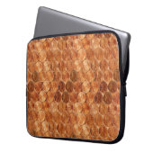 Kupfer Abraham Lincoln penny, 1 Cent Kupfer 15" Laptopschutzhülle (Vorderseite Links)