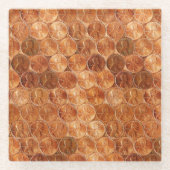 Kupfer Abraham Lincoln penny, ein Cent Kupfer Glasuntersetzer (Vorderseite)