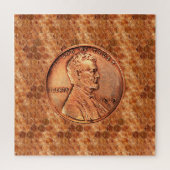 Kupfer Abraham Lincoln penny, ein Cent Kupfer Puzzle (Vertikal)