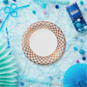 Kupfer-Außenrahmen Pappteller (Party)