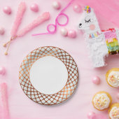 Kupfer-Außenrahmen Pappteller (Party)