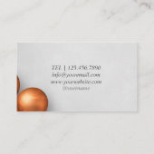 Kupfer-Ballone-Bunch Moderne Visitenkarte (Rückseite)