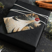 Kupfer-Bäume in einem Waldmuster Geschenkanhänger