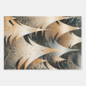 Kupfer-Bäume in einem Waldmuster Geschenkpapier Set (Vorderseite 2)