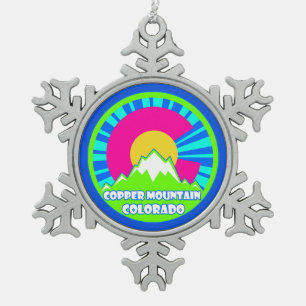 Kupfer Berg Colorado Neon Berge Ornament