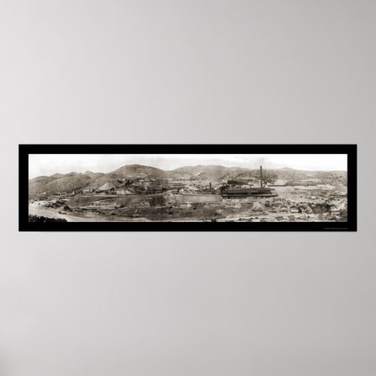 Kupfer Bergglobe, AZ Foto 1909 Poster (Vorne)